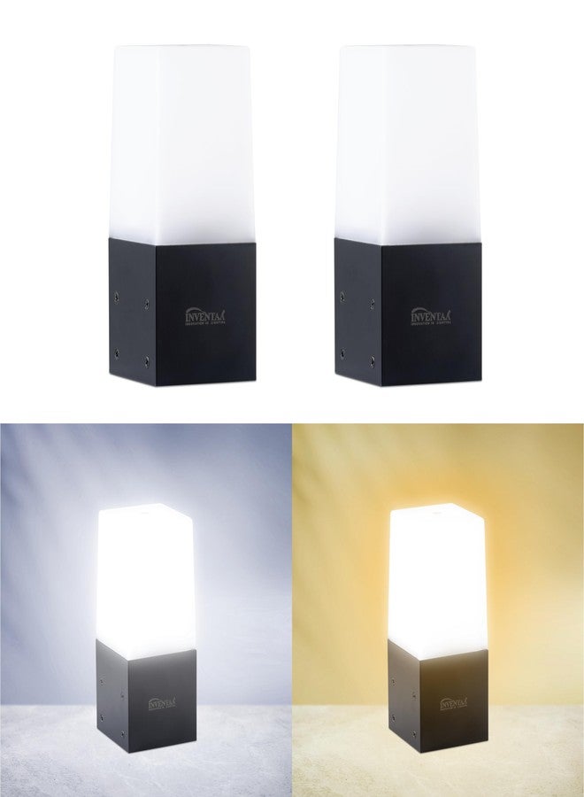 INVENTAA Aluminium Mini Elena Gate Light For Home Gate Waterproof (2 Pack) Ip65 Unbreakable Gate Lamps For Outdoor Waterproof|Rustproof Gate Lights For Outdoor Garden Compound Wall (No Bulb) - Image 5